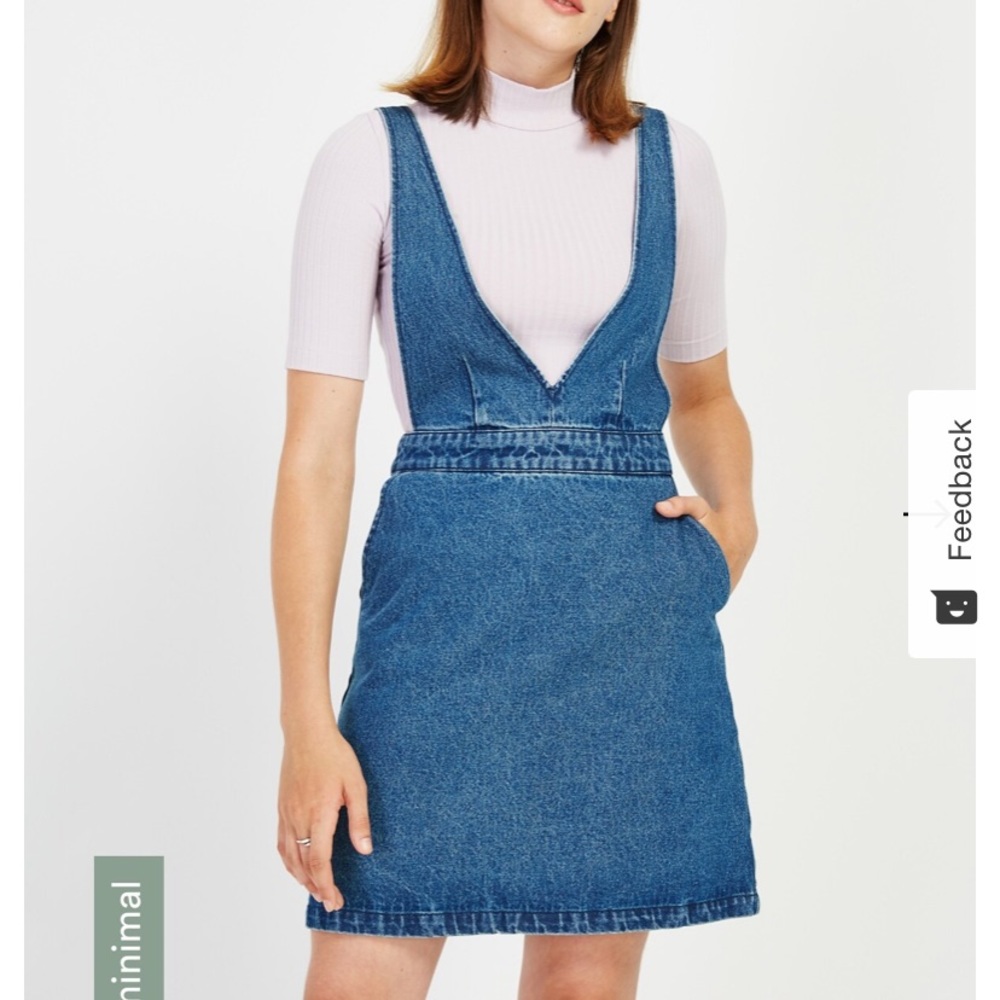 Frank & Oak denim pinafore